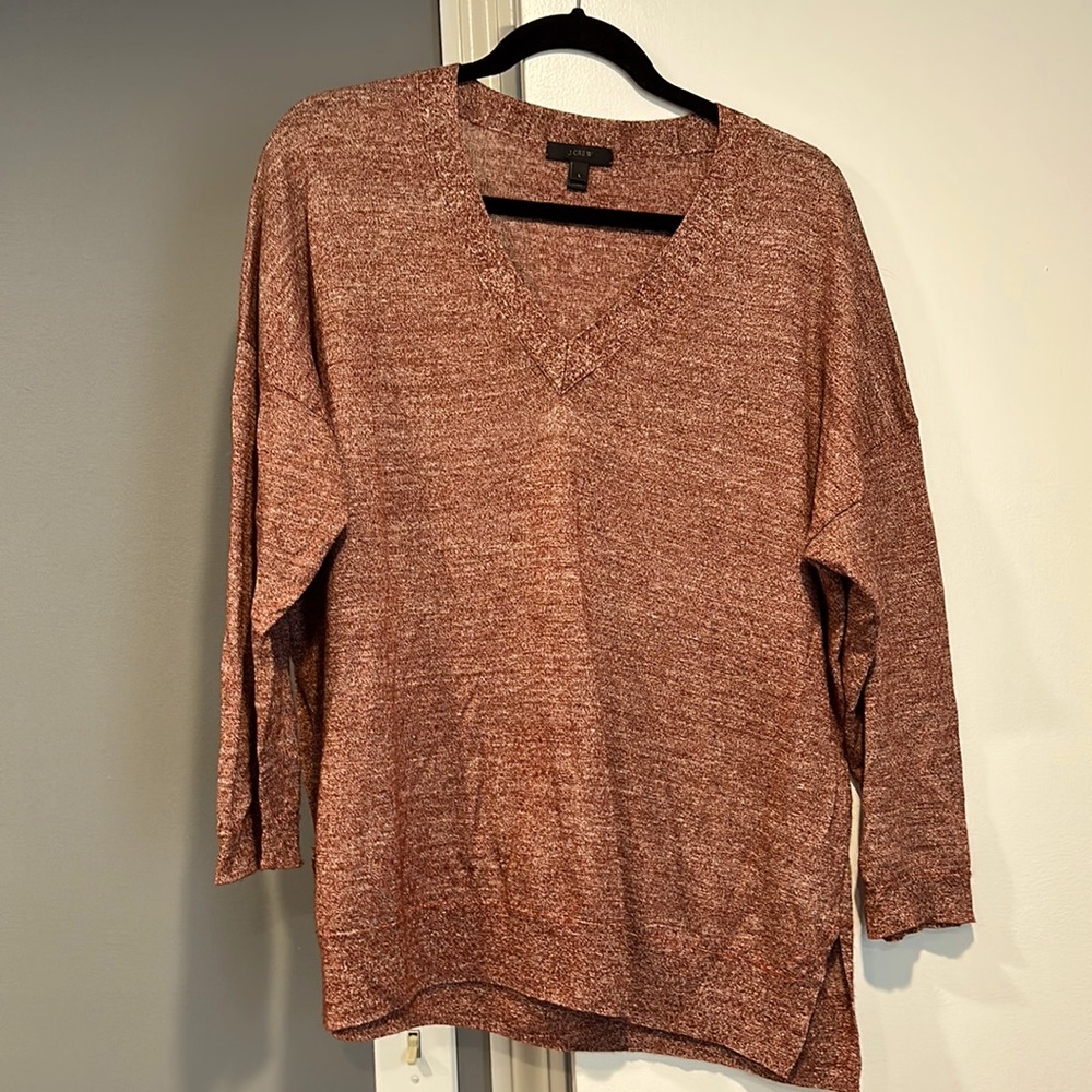 J. Crew 3/4 Sleeve V-neck sweater